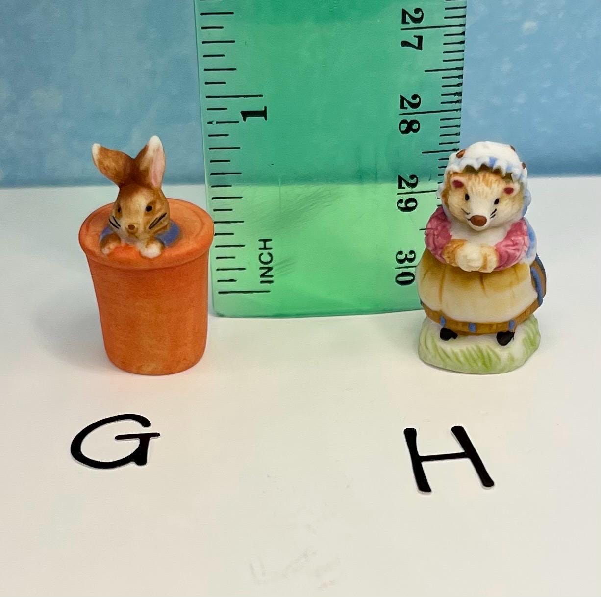 Tiny the Tail of Peter Rabbit Beatrix Potter Figurines: Mittens Kittens ...