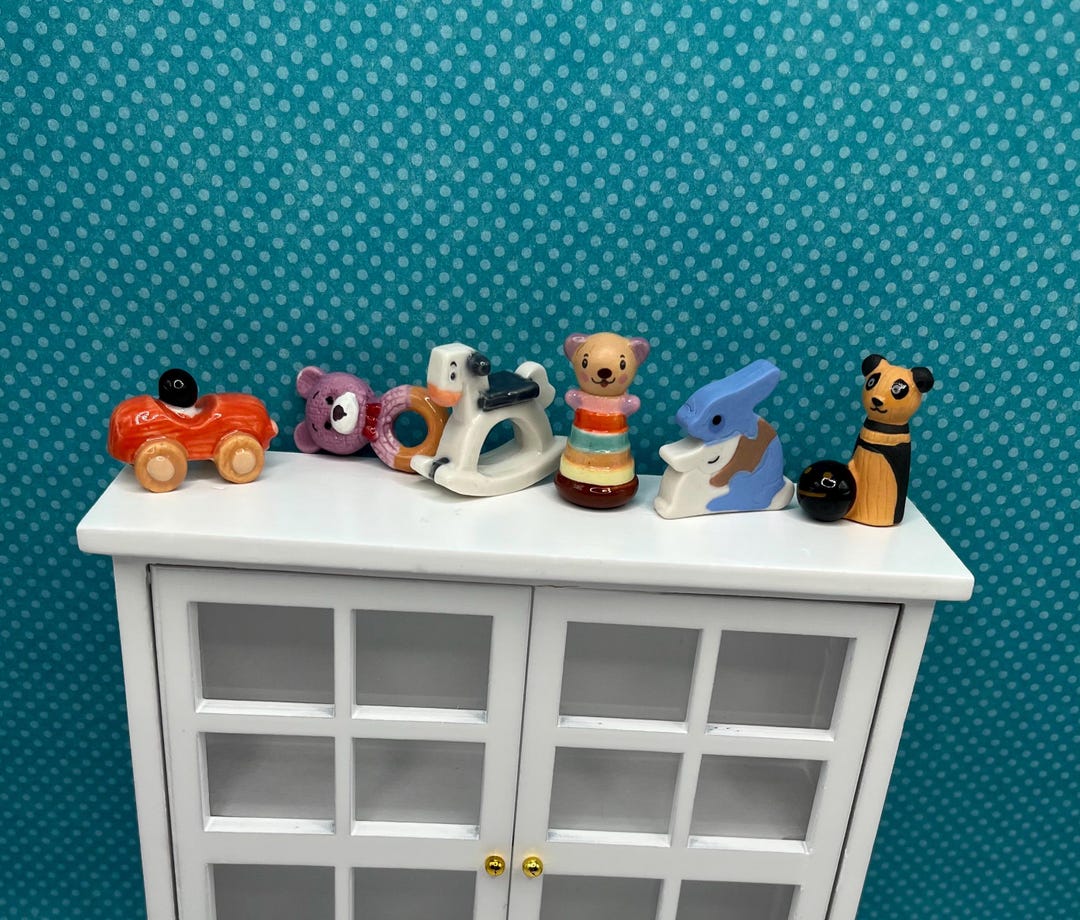 Rocking Rattle Tiny Baby Rattle, Rocking Horse, Stacking Bear, Puzzle, Bowling Bear ...