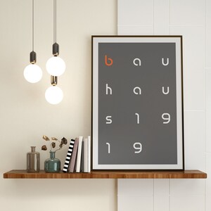 Minimalistic Bauhaus Text Poster -  (Digital Download) - All 6 Sizes* - 8x10, 12x16, 12x18, 16x20, 18x24, 24x36