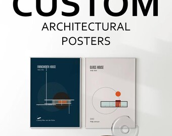 Impressions d'architecture minimaliste personnalisées - Art numérique personnalisé