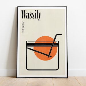 Poster of Wassily Chair (Marcel Breuer), Bauhaus, Digital Download