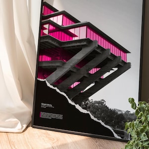 Brutalist Poster - Geisel Library - Brutalist Architecture Wall Art