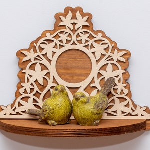 Wandhängeregal, VINTAGE Pflanzer, Wanddekorregal, Sukkulente, Kräuterpflanzer, Holzpflanzenständer, Rankgitter, Blätterpflanzer, schwebendes Regal