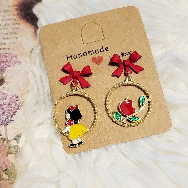 White Snow Earrings Etsy