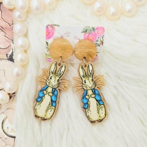 Bunny Earrings, Rabbit Earrings, Book Character Earrings, Easter Earrings, Teacher Earrings, Teacher Appreciation Gift