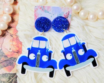 Book Character Earrings, Librarian Earrings, School Earrings, Teacher Earrings, Teacher Appreciation Gift, Truck Earrings