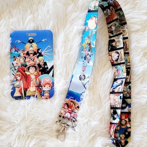 Anime Lanyard. Anime Keychain, Anime Badge Holder, Japanese Anime Lanyard