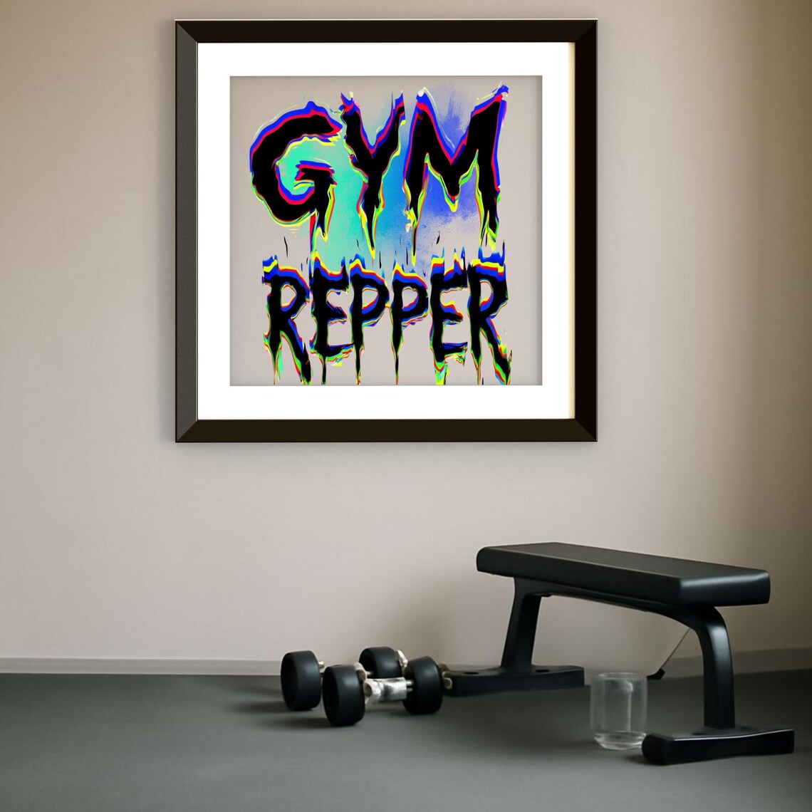 Gym Repper Digital Art | Bold Fitness Wall Art | Gym Motivation Poster ...