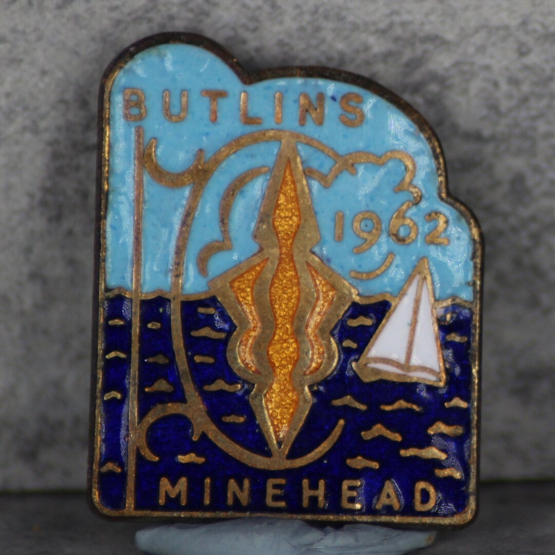 Butlins Minehead 1962 Pin Badge JR Gaunt Etsy