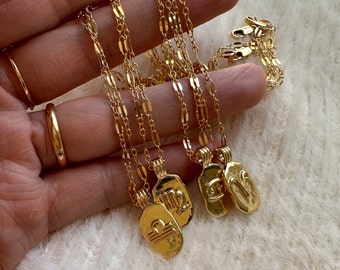 Personalisierte Halskette mit Sternzeichen Anhänger|14K Gold Gefüllt|Sternbild Schmuck|Geburtstagsgeschenk|Zodiac