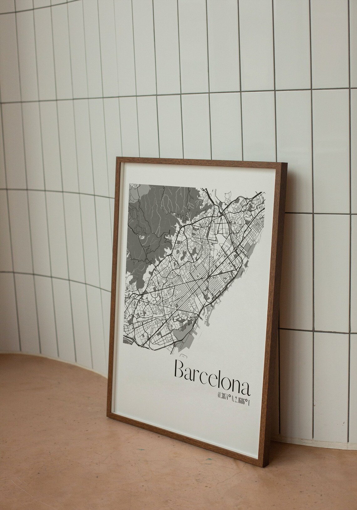 Barcelona City Map Poster, City Printable Poster, Spanish Cities ...