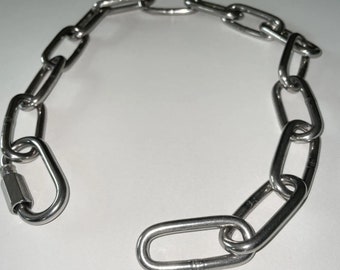 necklace stainless steel silver 5MM