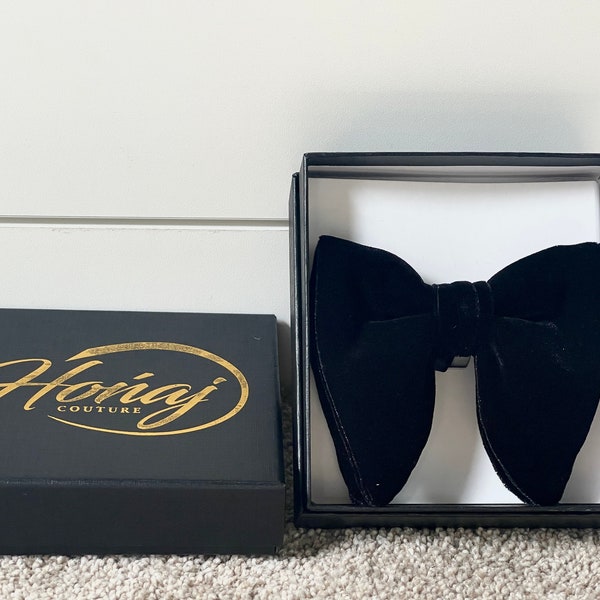 Large Velvet Bow tie