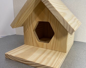 Chinchilla House for Enclosures and Cages Kiln Dried Pine, Rat, Sugar Glider, Degu, Guinea Pig