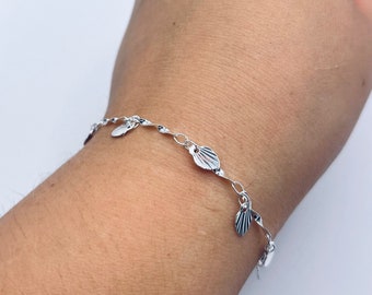 Shell Bracelet - White Gold