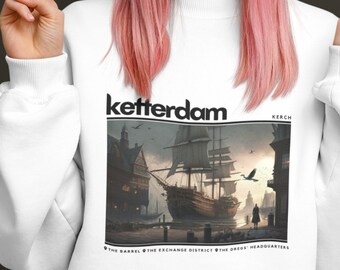 Ketterdam Port Sweatshirt Design, Fantasy Book Lover Gift