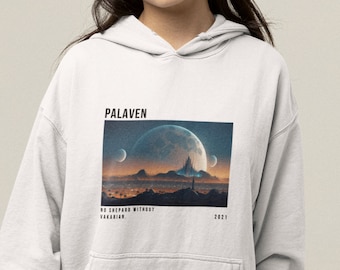 Alien Homeworld Hoodie, Sci-Fi Gamer Sweatshirt, Video Game Merch Gift