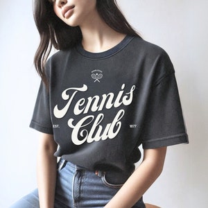 Tennis Club 1877 Comfort Colors Dye Unisex T-shirt