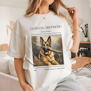 German Shepherd Rembrandt Edition Unisex Dye T-shirt, Gift Dog