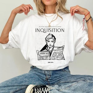 Inquisition T-Shirt | Fantasy-Inspired Unique Gamer Gift, Gamer Tee, Role-Playing Shirt, Fantasy Gamer Top, Unisex Graphic Tee, Game Lover