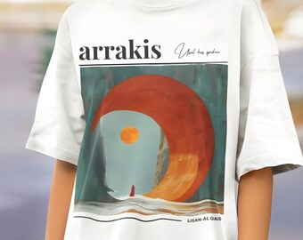 Unisex Sci‑Fi Reader Gift | Bookish Graphic Tee | Futuristic Typography T‑Shirt