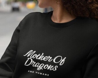 Drakenkoningin-sweatshirt: een fantasievol cadeau voor mama