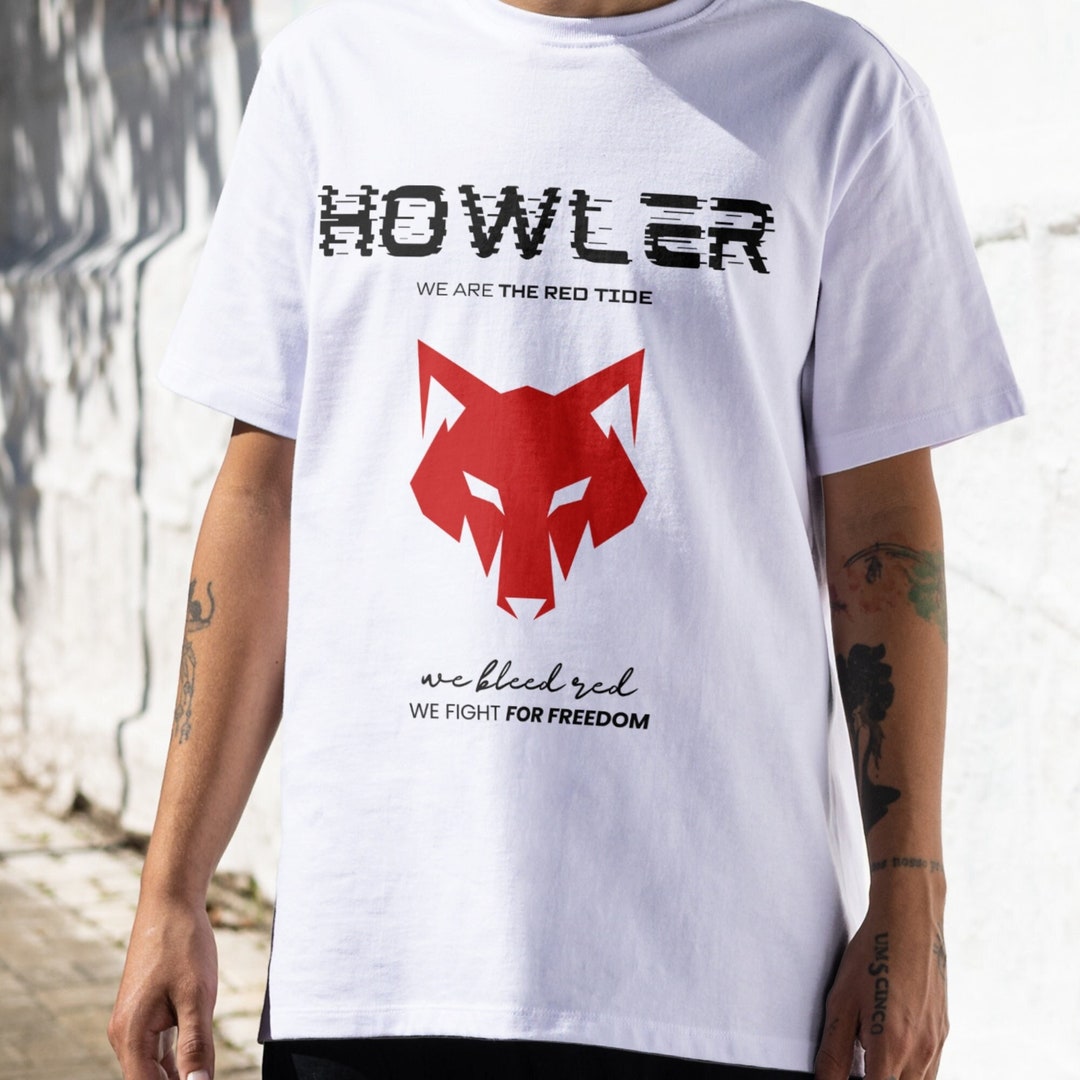 Howler T-shirt: Red Rising Dystopian Tee - Omnis Vir Lupus - Etsy