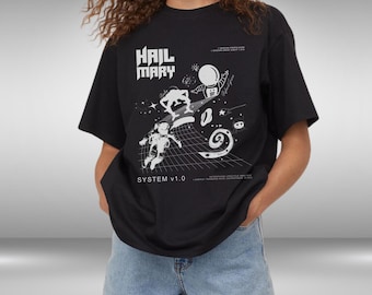Sci Fi Space T Shirt with Galaxy Graphic, Unisex Futuristic Reader Tee