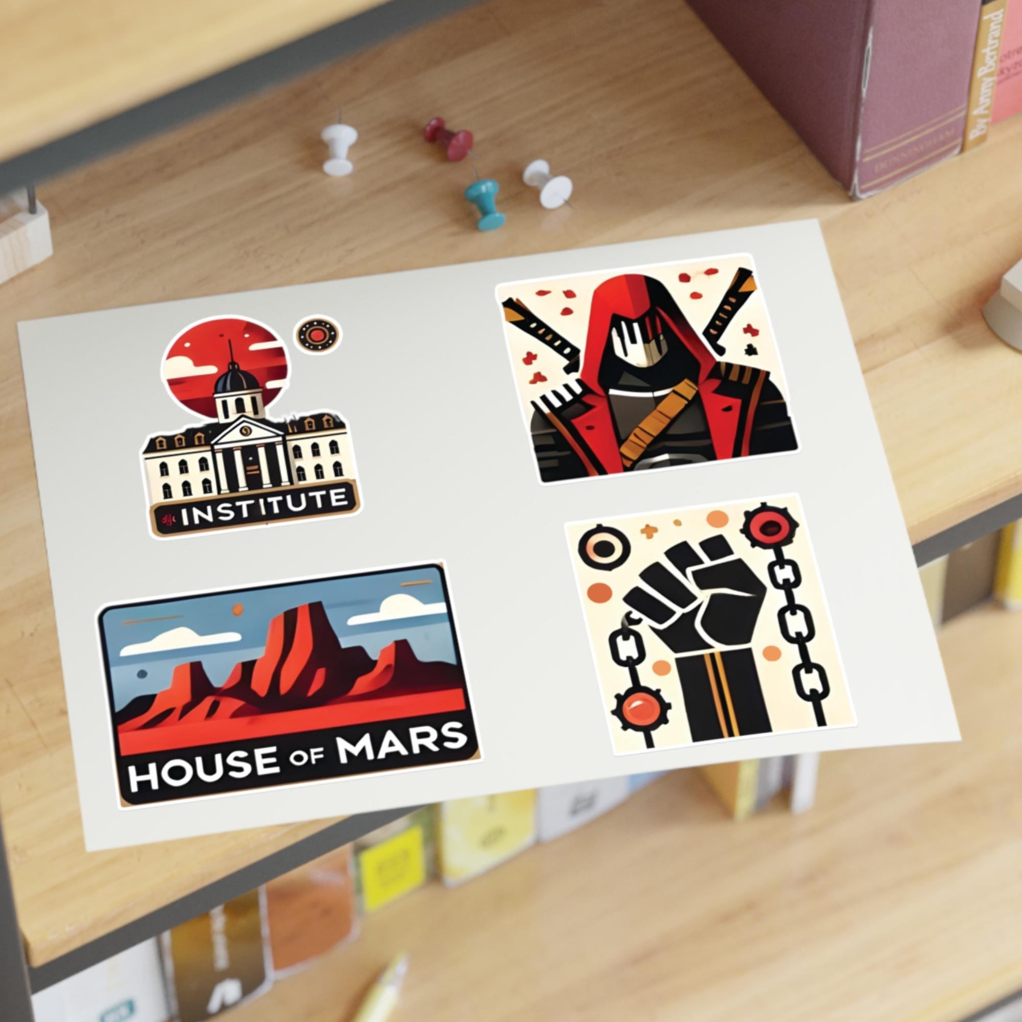 Epic Sci-fi Sticker Set, Inspired by a Dystopian Mars Saga - Etsy