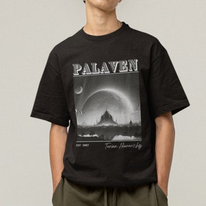 Retro White and Black Palaven ME Video Game Shirt, Garrus T-shirt,