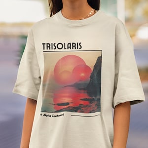 TBP Trisolaris Sunset T-shirt, Interstellar T-shirt,  Sci-Fi Book LoverTee , Reading Wear, Gift for Sci-Fi Enthusiasts 3 Body Problem Tee