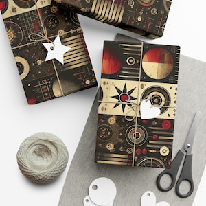 Gift Wrap Paper, Red Rising Inspired Theme, Christmas Wrapping Paper, Holiday Gift Wrap, Festive Present Wrap, Birthday Gift