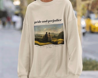 Regency Romance Sweatshirt, Classic Literature Gift, Vintage Countryside Book Lover Crewneck