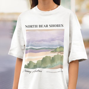 North Bear Shores, Beach Read On Lake Michigan, Romance Literacy Gift, Wishful, Bookish Lovers Gift, Summer Reading