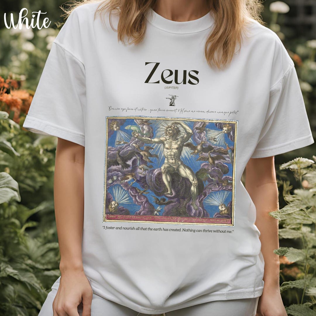 Mythology Graphic T Shirt, Renaissance Allegory Print, Garment