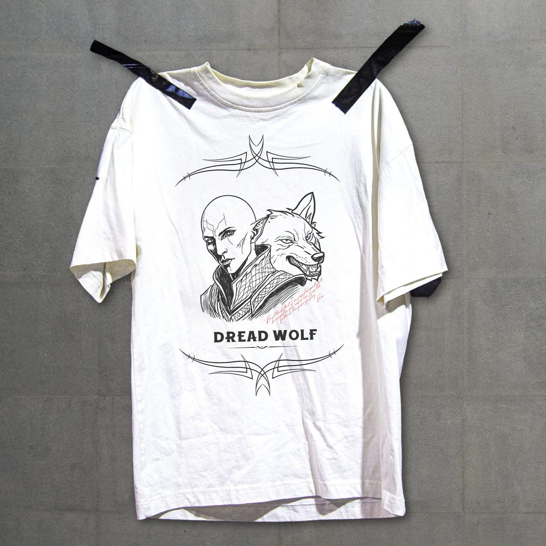 camisa de desenho arte game horizon personalizado -... Fantasy Gamer T Shirt With Wolf Graphic, Comfort Colors Unisex Tee for ...