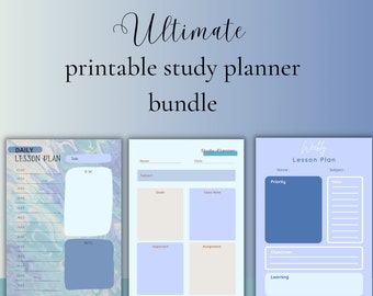 Stylish Study Planner Bundle. Digital Student Planner, College Planner,  Study Planner for Goodnotes, Notability, Printable PDF