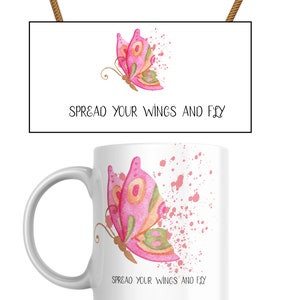 Butterfly Glitter Mug PNG Sublimation Design,Pink butterfly mug Butterfly mug png, 11oz Mug Wrap Sublimation Template PNG, Digital Download