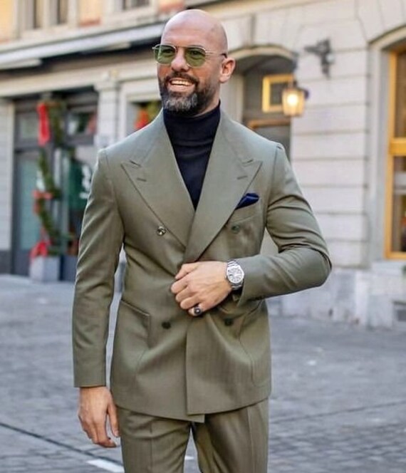 Double breasted suit best sale wedding