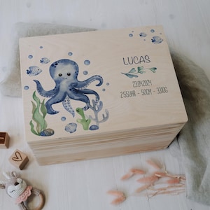 Personalized Memory Box &quot;Under the Sea&quot; | For storage and decoration | Gift idea for baptism or birth