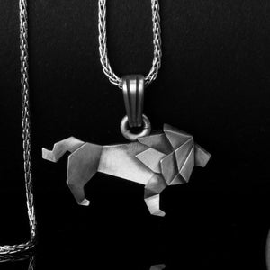Origami lion necklace hot sale