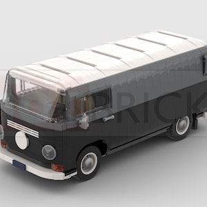 MOC Instructions VW T2 Kastenwagen Barista Brick (MOC-012201002)