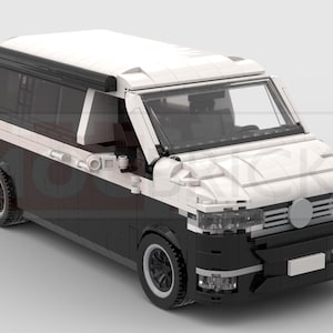 MOC building instructions Volkswagen T6.1 California - Black / White (MOC-012301002)