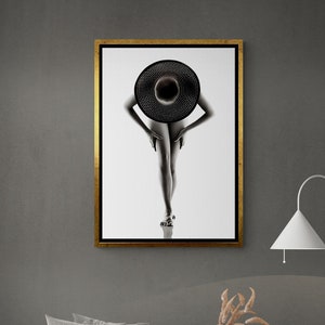 Woman Framed Canvas, Sexy Leg Wall Art, Sexy Pose Canvas, Naked Woman Canvas Art, Sexy Woman Canvas, Woman Wall Art, Gold Framed Canvas