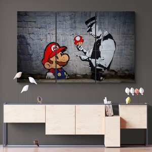 Canvashop Quadro Banksy Dj Monkey Cm 100X50 Stampe Su Tela Canvas Da Parete Quadri Moderni Soggiorno Arredo Casa Bansky Scimmia Street Art : Banksy - Foto 6