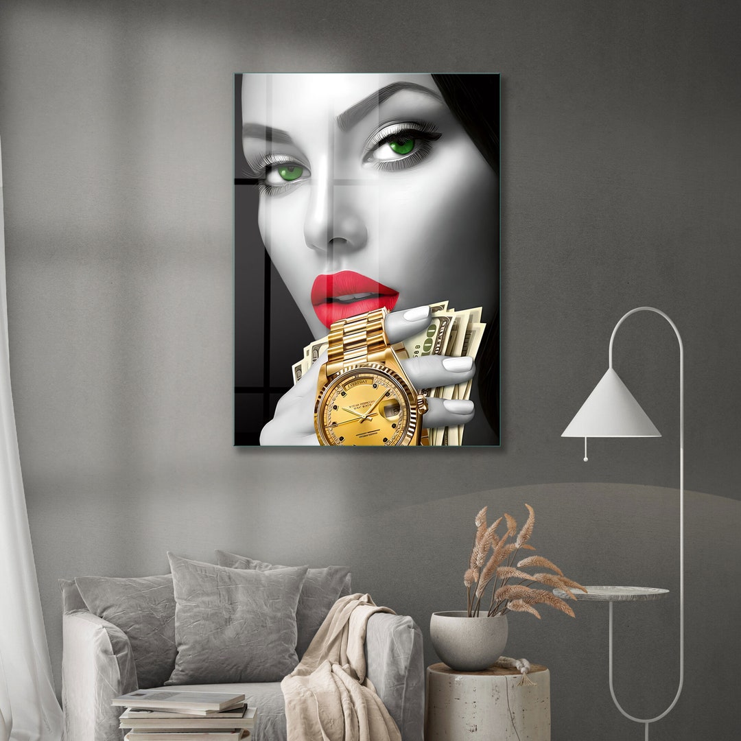 Tempered Glass Wall Art Erotic Woman Wall Art Glass Wall Etsy