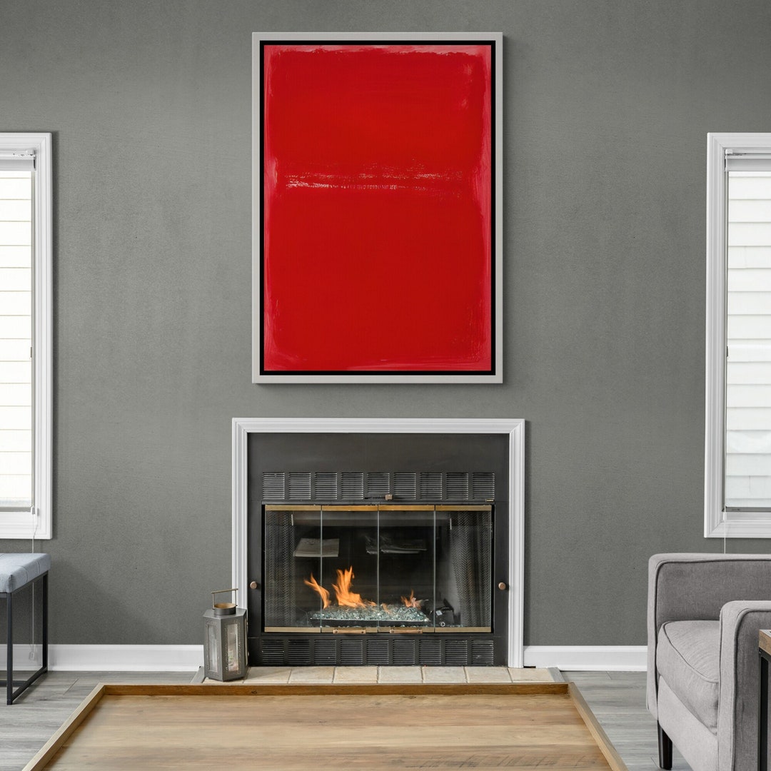 Big Red Mark Rothko Framed Canvas, Rothko Wall Art, Art Reproduction ...