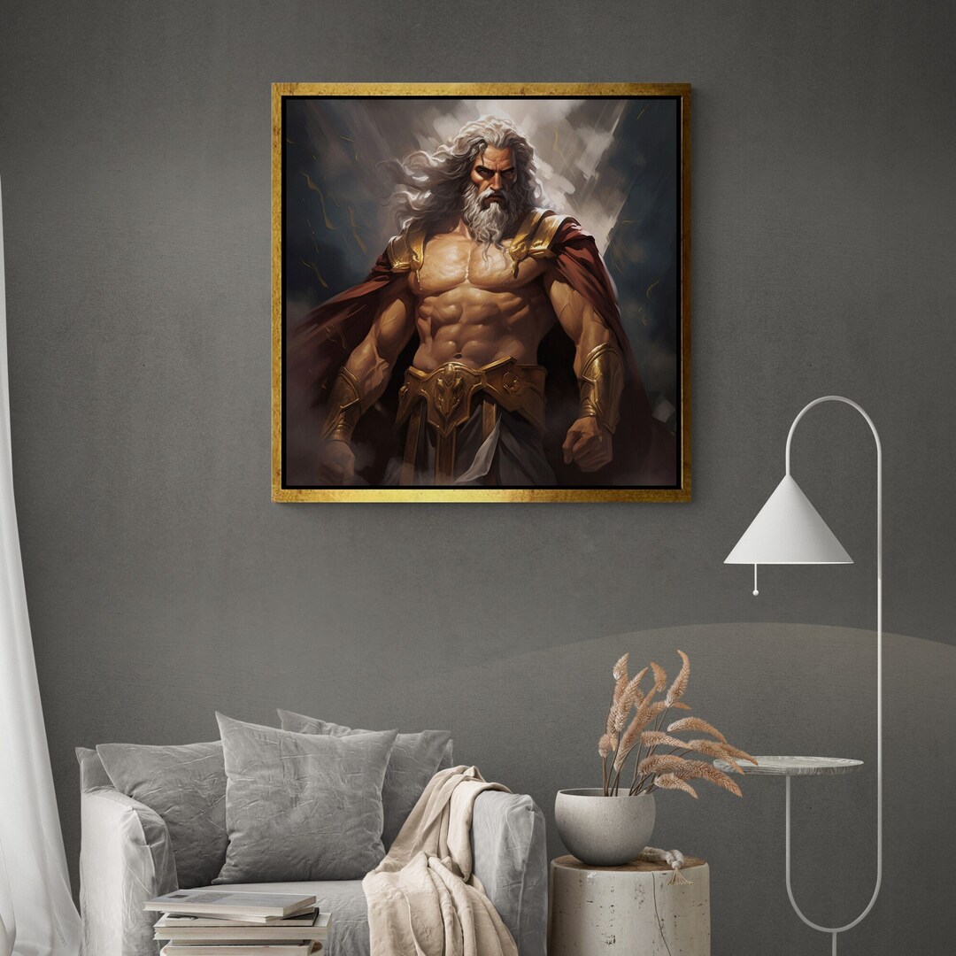 Dionysus Wall Art, Greek God Canvas, Abstract Wall Art, Greek God