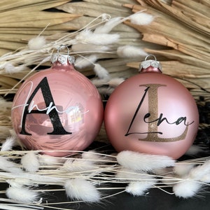 Christmas ball with name, personalized Christmas ball - personalized Christmas ball, personalized Christmas tree ball, glass balls, 8 cm