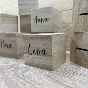 Personalized money box, wood, money box, money box with name 6 cm